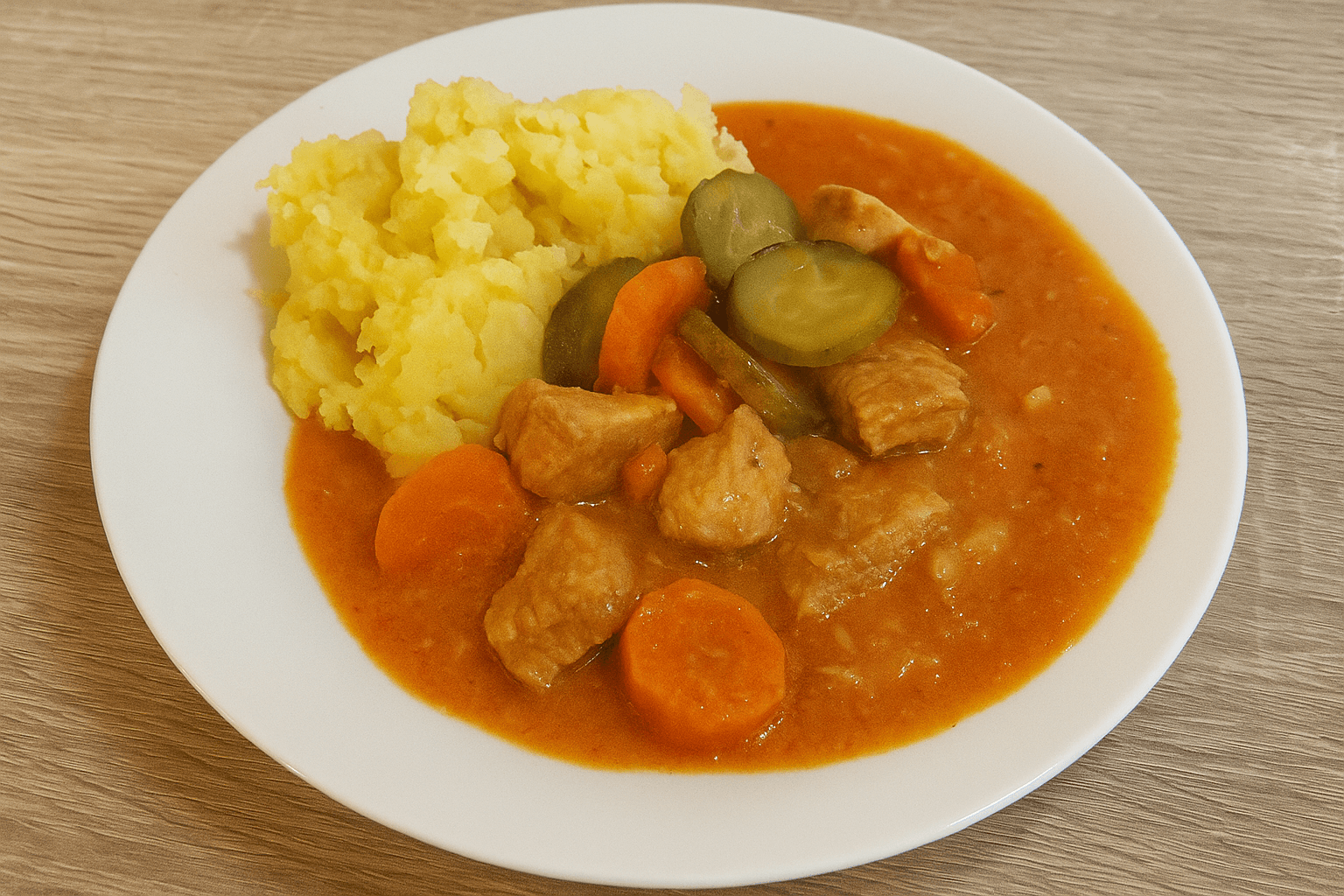 kiaulienos troškinys su daržovėmis