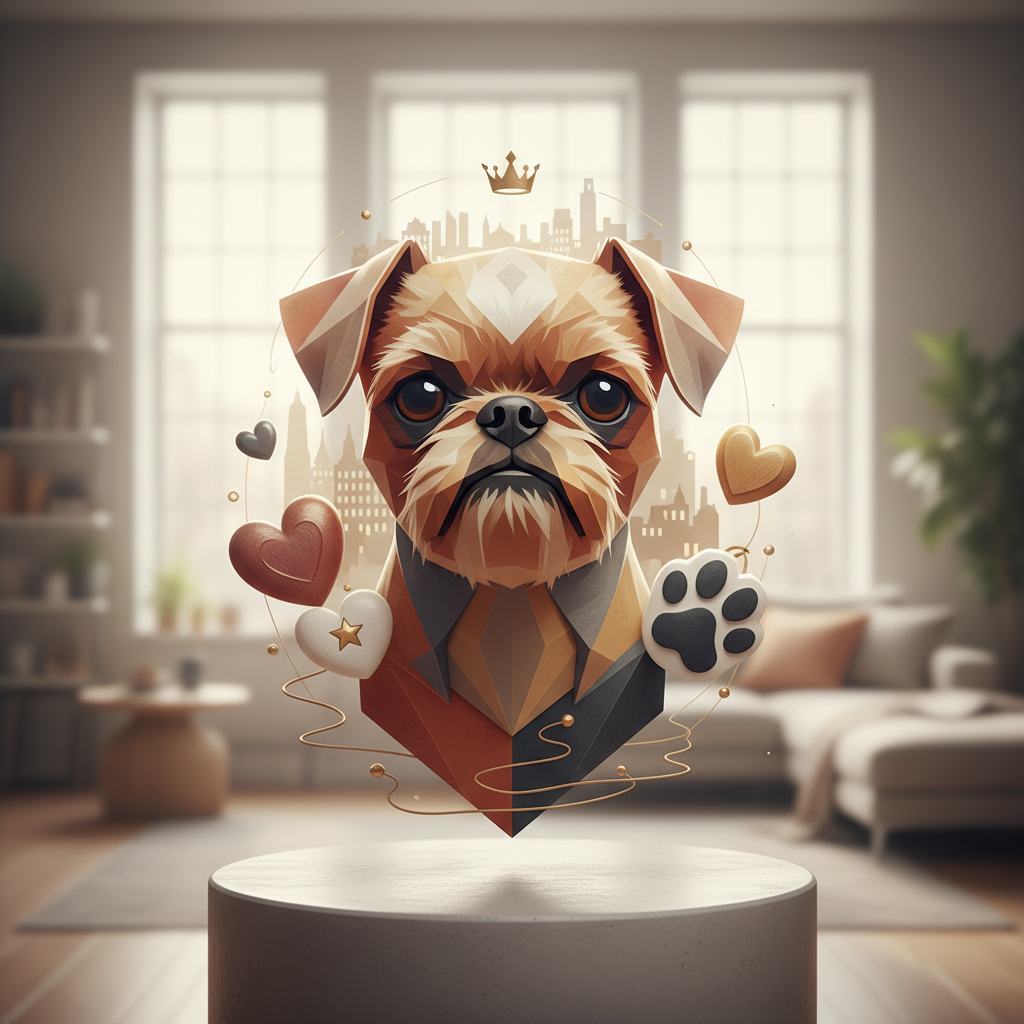 Briuselio grifonas – mažas, bet charakteringas šuo, pavergiantis visų širdis