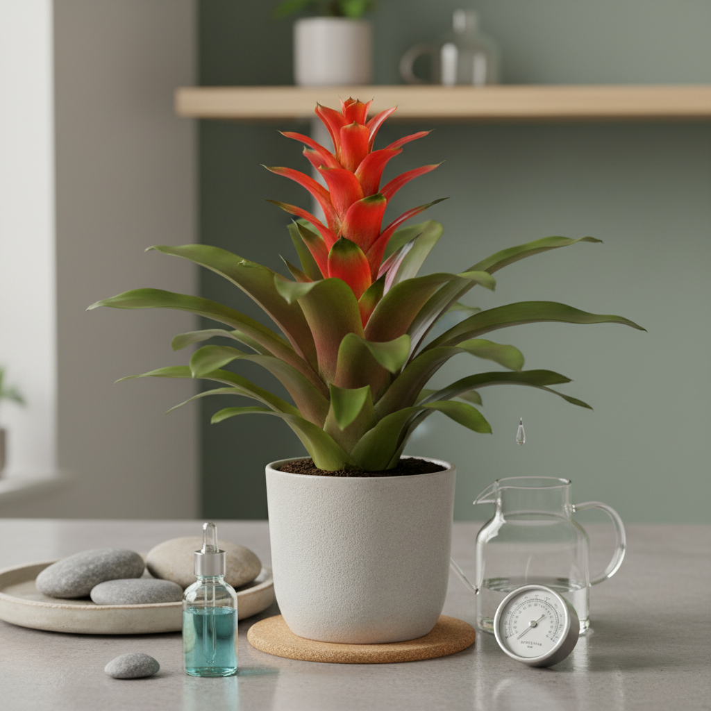 Gėlė guzmanija: kaip prižiūrėti tropinę grožio karalienę namuose