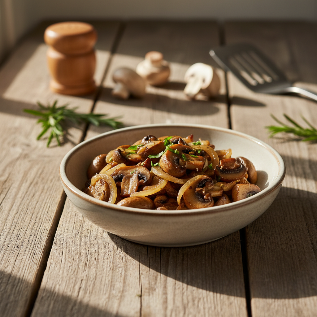 Kaip skaniai pasigaminti keptus pievagrybius su svogūnais – paprastas receptas kiekvienai dienai