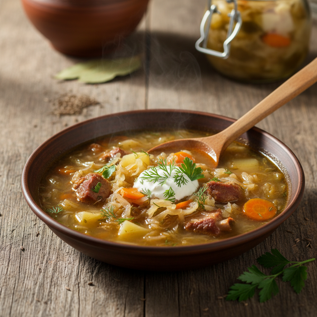 Kodėl raugintų kopūstų sriuba vis dar išlieka vienu mėgstamiausių žiemos patiekalų