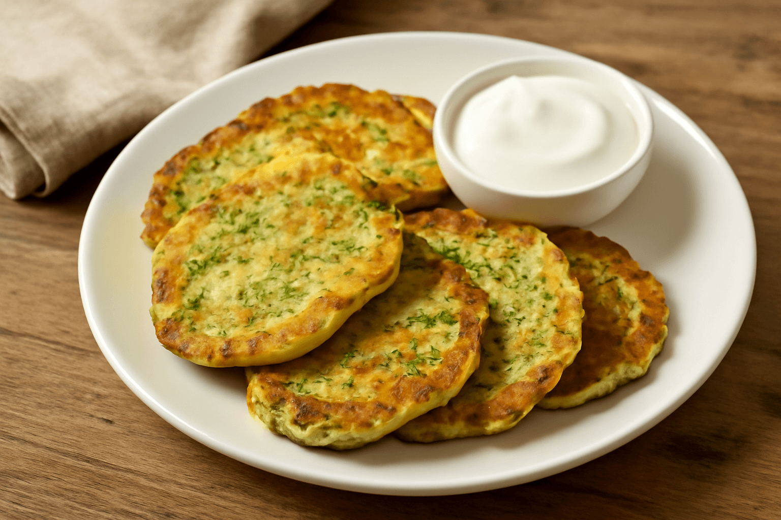 Skanūs miltiniai blynai su cukinija – sveika ir greita