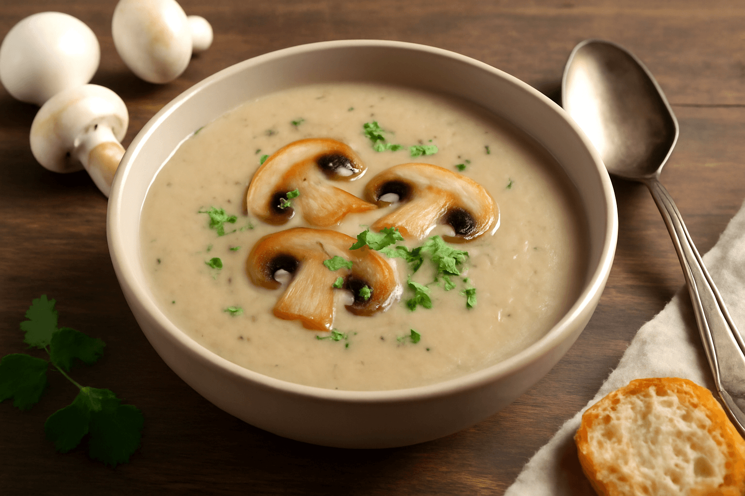 Pievagrybių sriuba – švelni ir kvapni rudeninė klasika