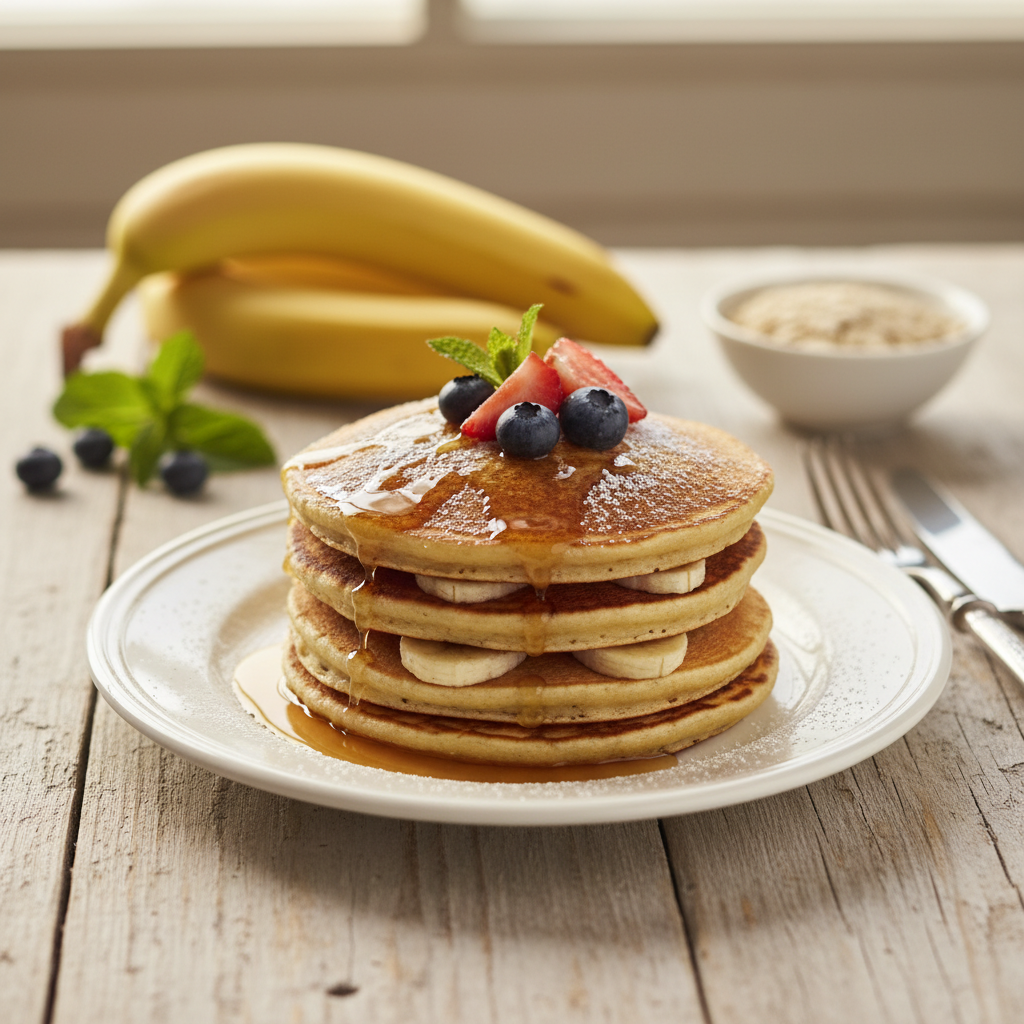 Purūs blyneliai su bananais – gardus pusryčių pasirinkimas visai šeimai