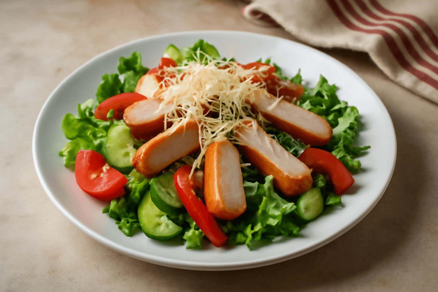 Salotos su rūkyta vištiena – skanu ir paprasta