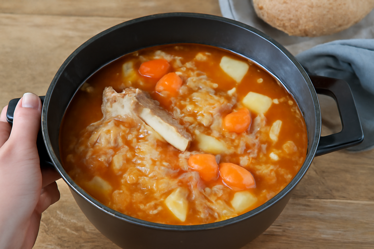 Soti raugintų kopūstų sriuba – kaimiškas receptas žiemai