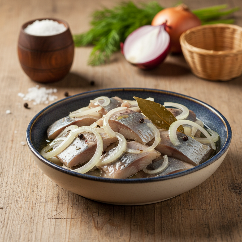 Tradicinė silkė su svogūnais: paprastas patiekalas, kuris niekada neišeina iš mados