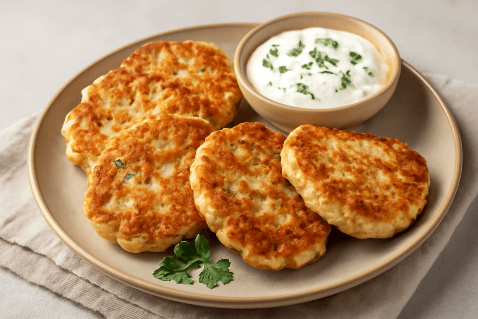 Vištienos blyneliai – traškūs ir sultingi pietūs