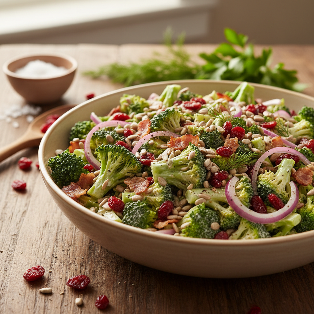 Gaivios brokolių salotos: receptas, kurį norėsite kartoti