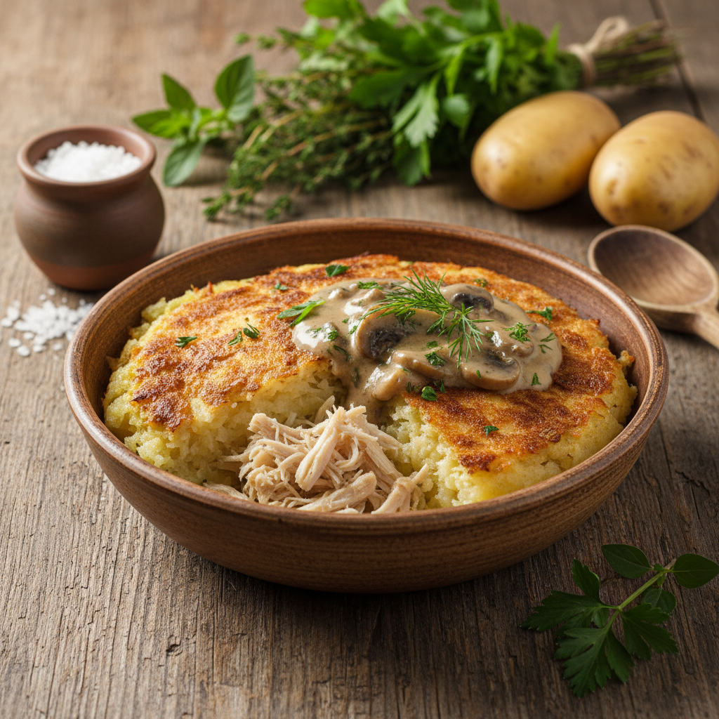 Kugelis su vištiena: receptas sočiai ir skaniai vakarienei