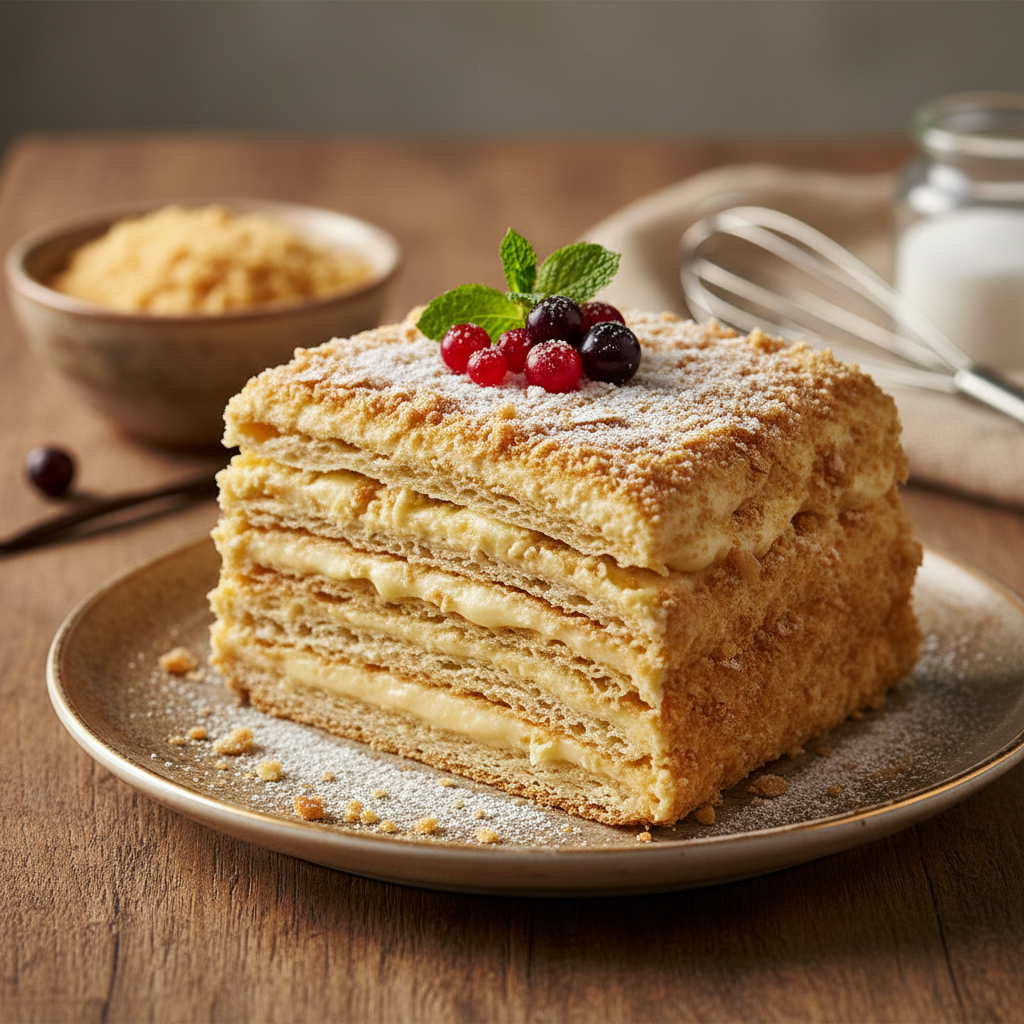 Senovinis tortas „Napoleonas“: receptas kaip iš vaikystės