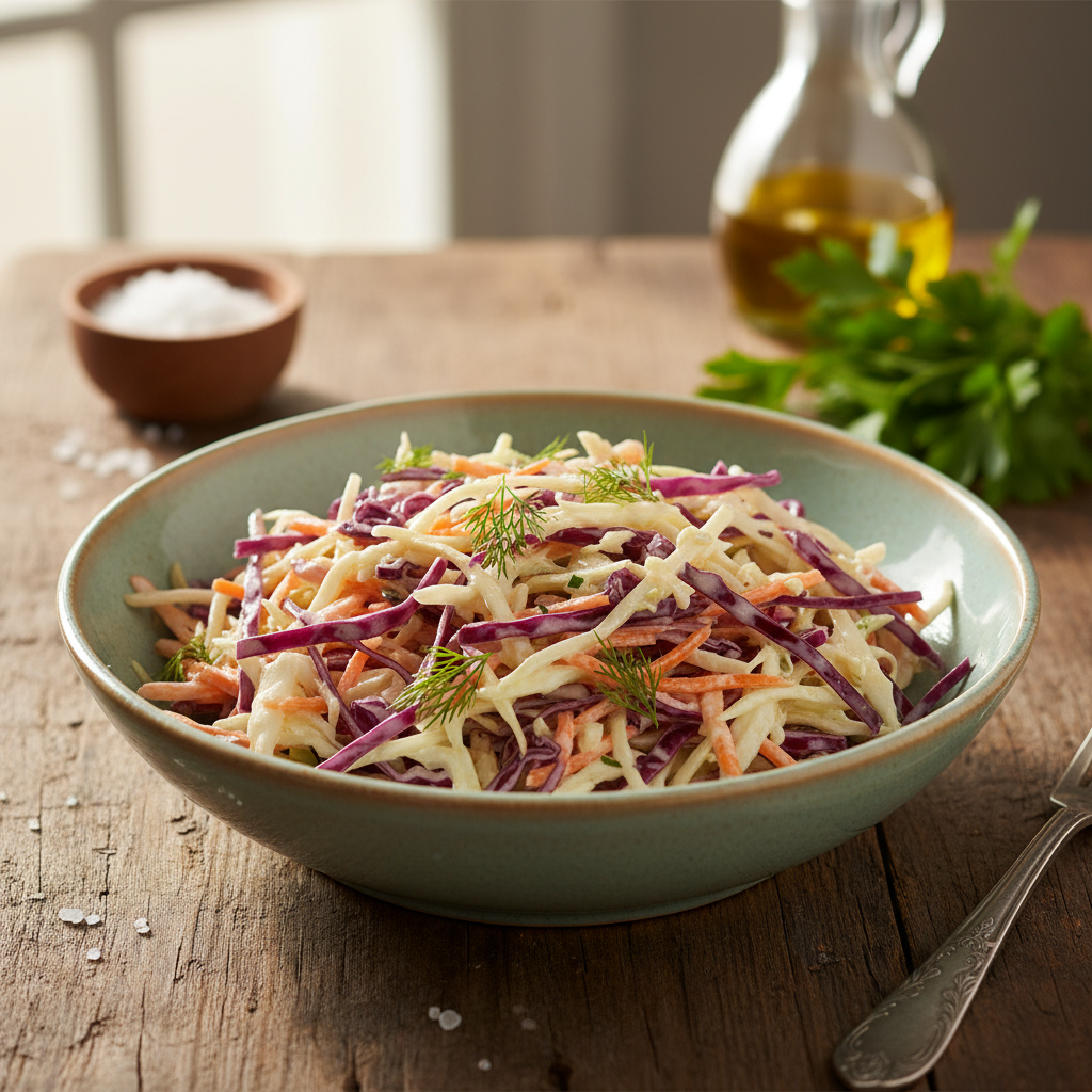 Šviežių kopūstų salotos: receptas, kuris dings akimirksniu