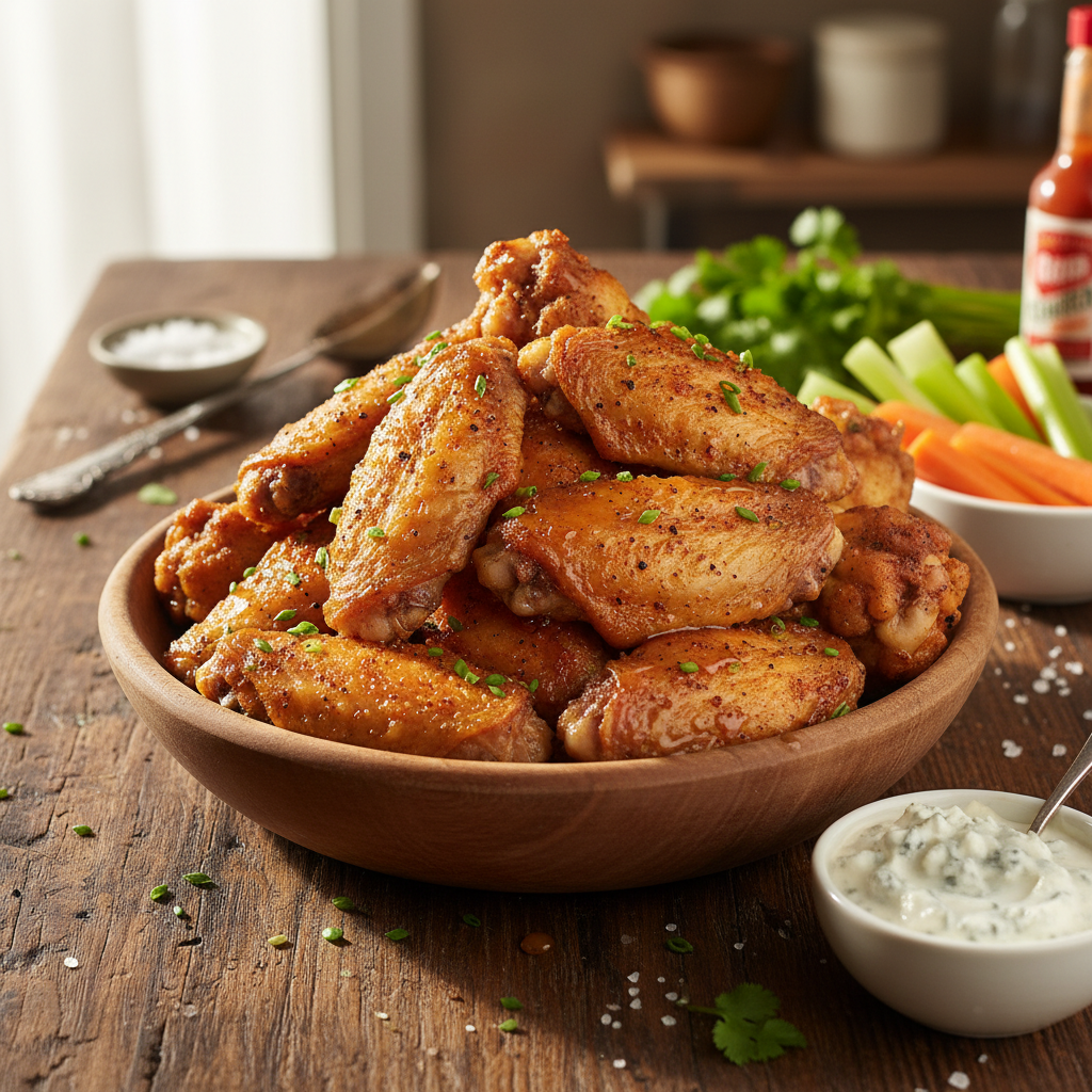 Traškūs vištienos sparneliai orkaitėje: paprastas receptas