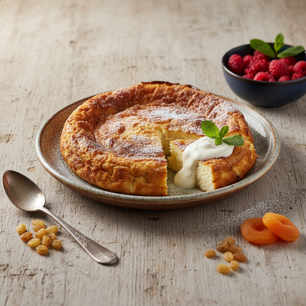 Varškės apkepas kaip vaikystėje: paprastas ir purus