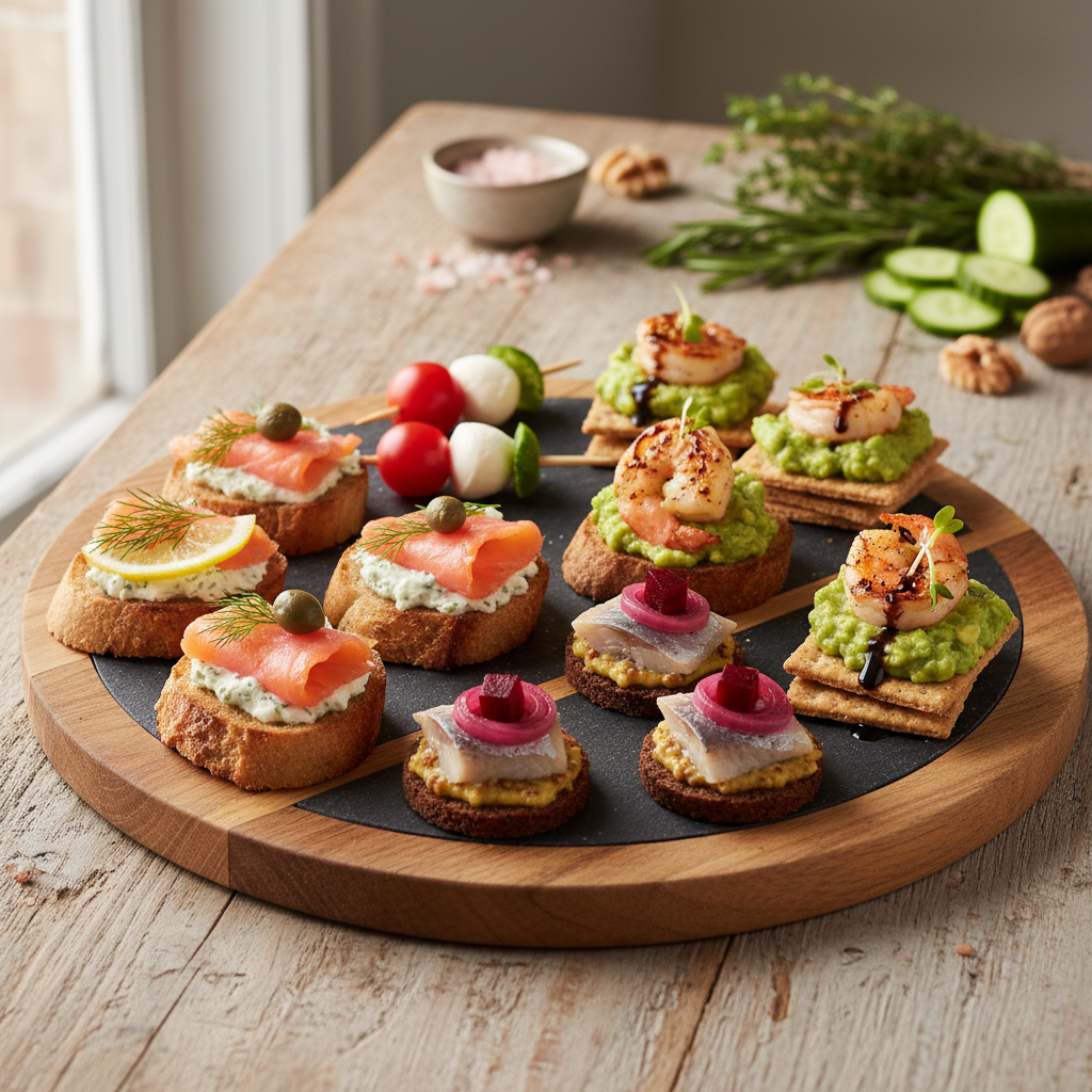 Vieno kąsnio sumuštiniai vakarėliui: greiti receptai