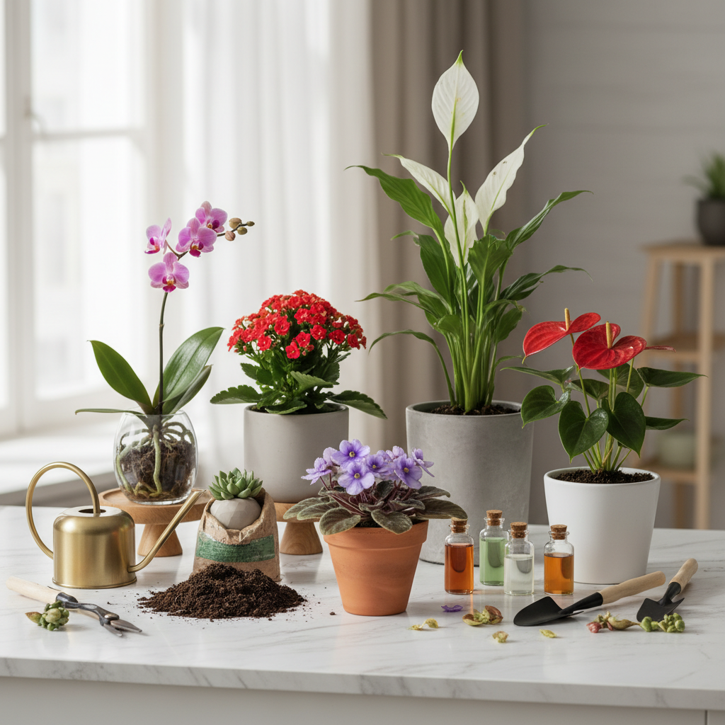 Žydinčių kambarinių gėlių katalogas: gidas jūsų namams