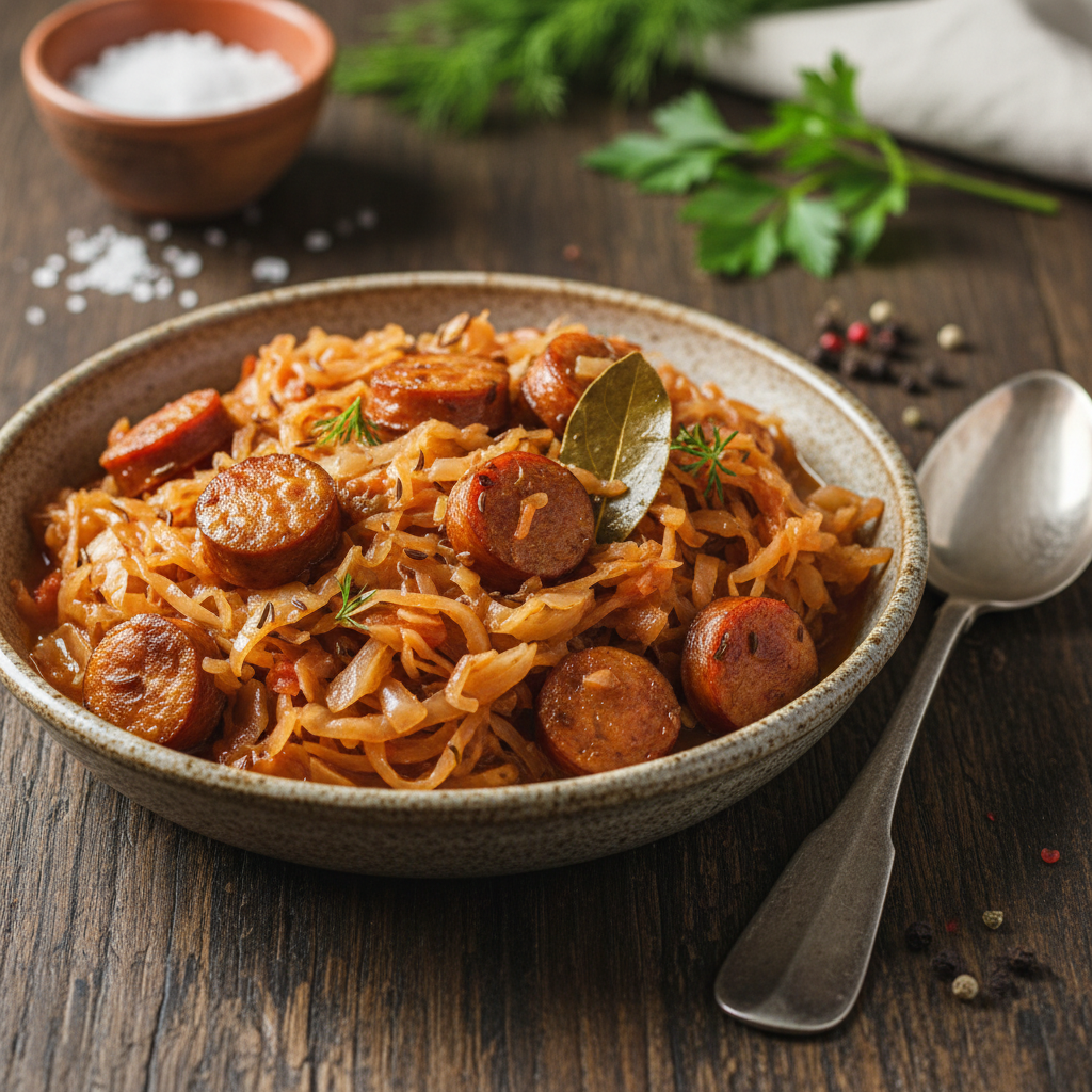 Nostalgiški troškinti kopūstai su dešrelėmis: pavyks visiems