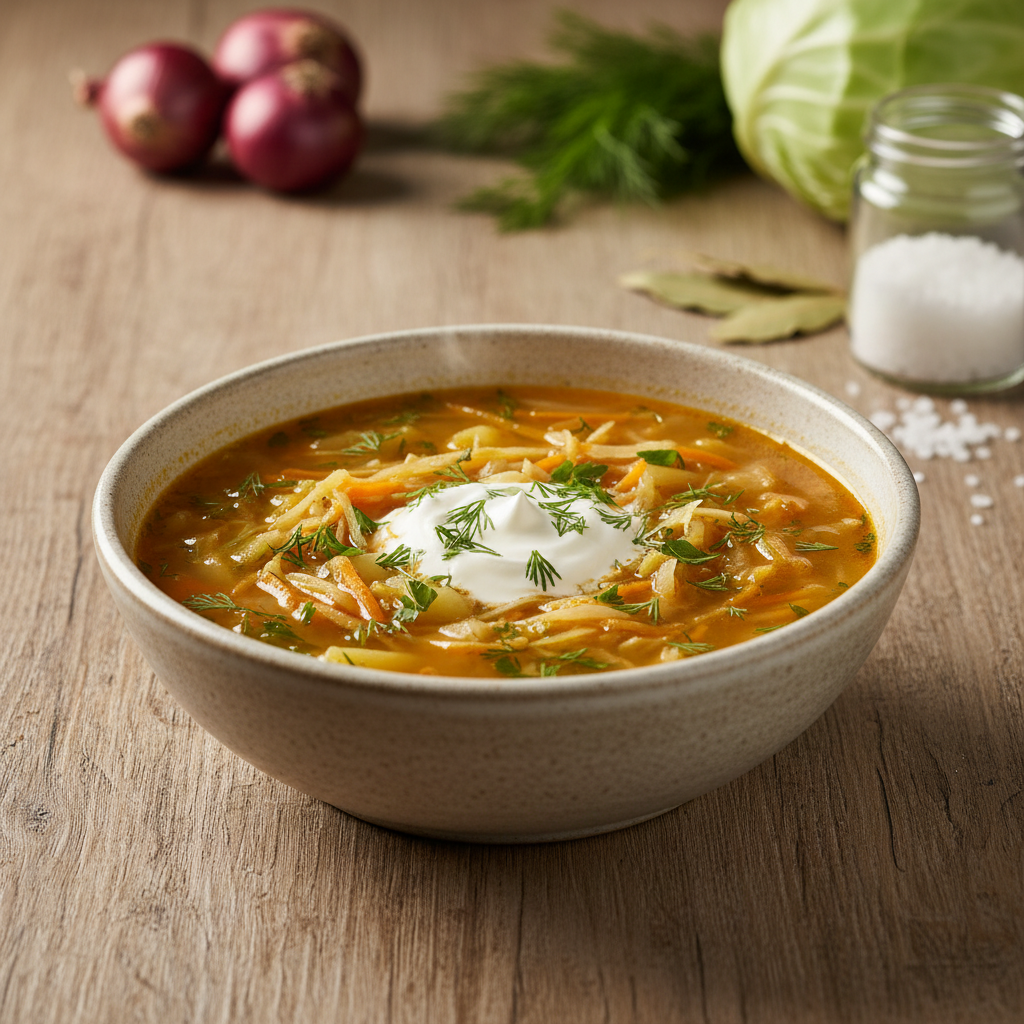 Šviežių kopūstų sriuba: paprastas receptas visai šeimai