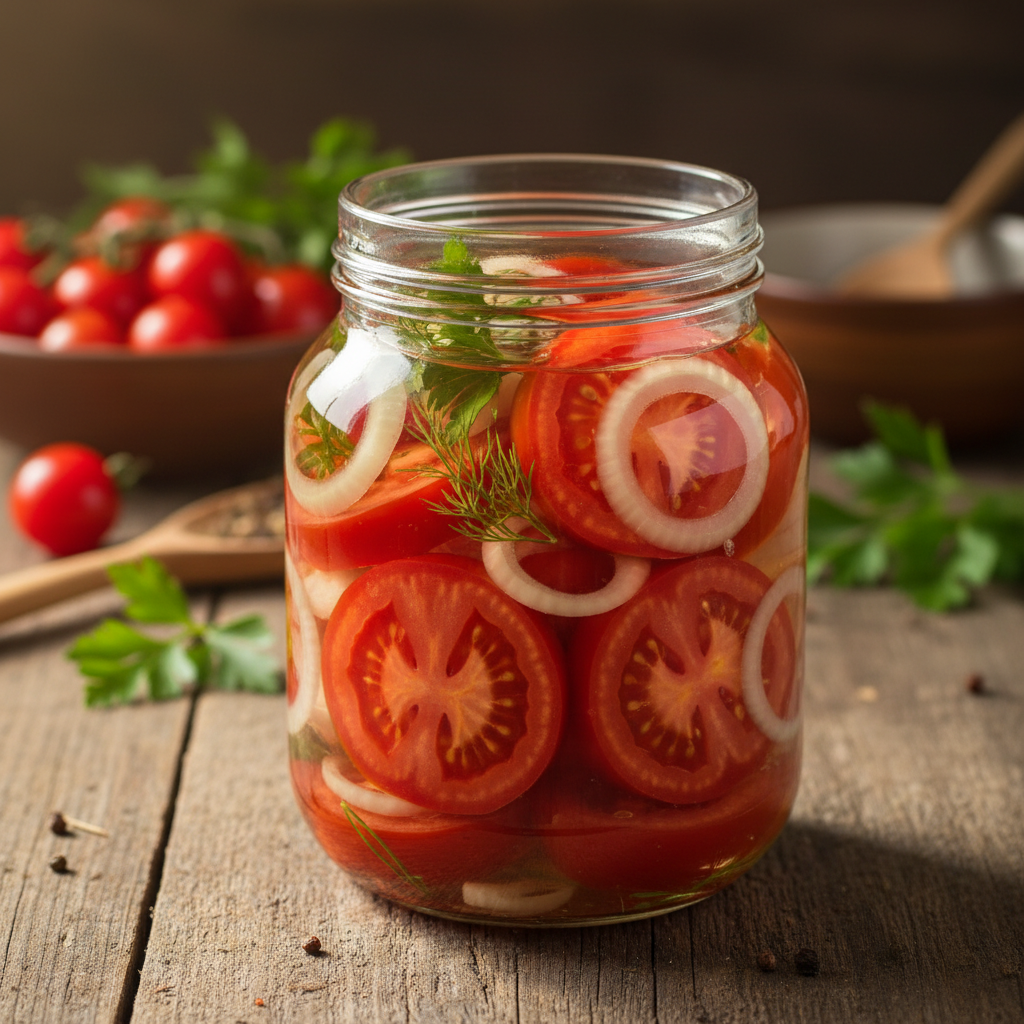 Pomidorai su želatina žiemai: receptas, kurį verta išbandyti