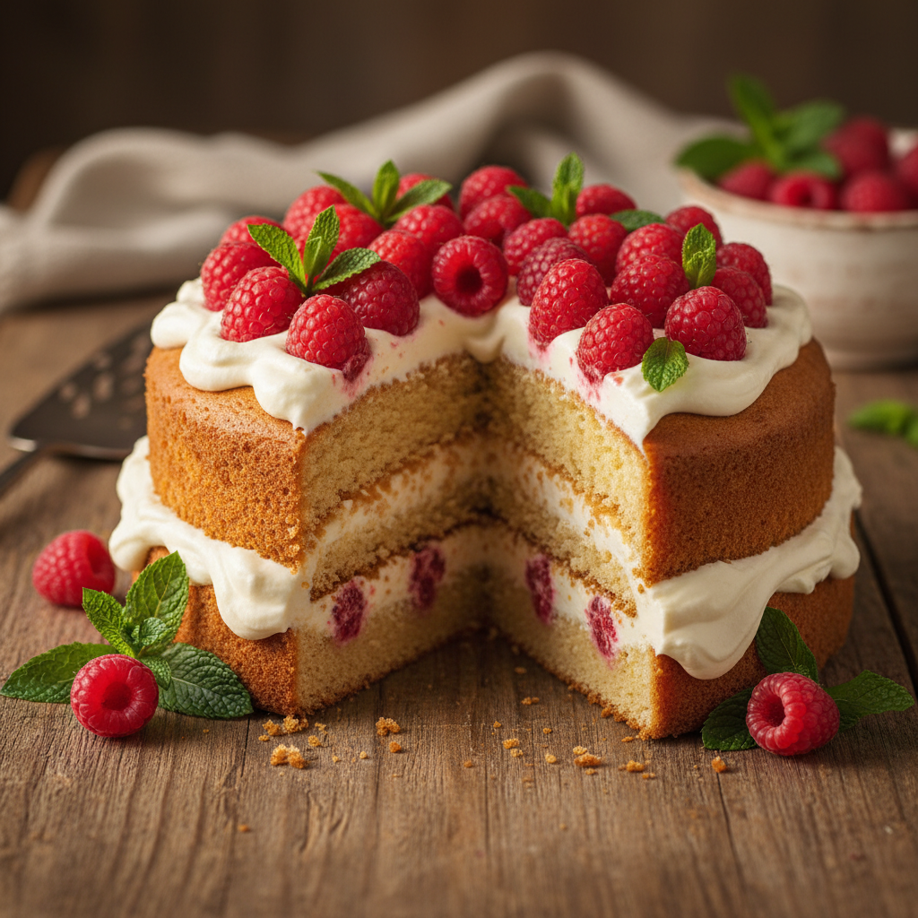 Tobulas biskvitinis tortas su maskarponės kremu: receptas